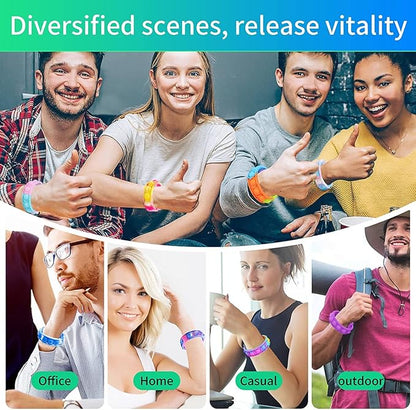 15Pcs Pop Bracelet, Party Favors for Kid, Pop Wrist Strap Fidget Toys Pack,Fidget Toys for Girils Boys, as Gifts for Easter Chrismas,Classroom Prizes for Students