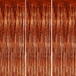 3 Pack Foil Fringe Backdrop - Bronze Shiny Tinsel Curtains for Party Decoration/Photo Booth Props - 3.3x8.2 FT Metallic Foil Backdrop for Birthday, Wedding, Graduation, Christmas.