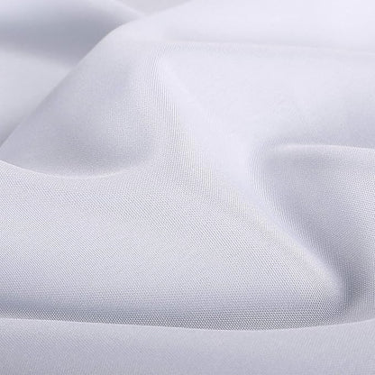 Ascoza 2pack 108 Inch White Round Tablecloth in Polyester Fabric for Wedding/Banquet/Restaurant/Parties