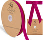 Hot Pink Velvet Ribbon 5/8'' 25 Yards for Christmas Tree, Gift Wrapping, Flower Bouquet, Wreath Decorations, Bow Making
