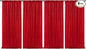 JYFLZQ Red Sequin Backdrop Curtains 2ft x 8ft 4 Panel Glitter Photo Booth Backdrops Sparkly Photography Background Drapes for Parties Wedding Bridal Showers
