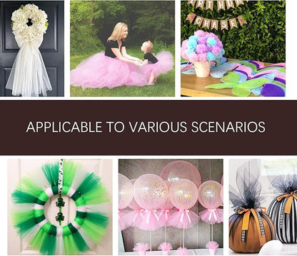 Sage Green Tulle Fabric Rolls 54 Inch by 20 Yards Tulle Ribbon Netting Spool Bolt for DIY Wedding Decoration Baby Shower Tutu Skirt Gift Wrapping, Large Matte Tulle, Roll Packaging (Sage Green)