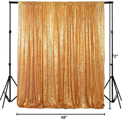 ShiDianYi 4FTX6FT-Gold-SEQUIN Photo Backdrop,Party/Prom Photography Background,Wedding Photo Booth (Gold)