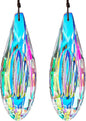 HDCRYSTALGIFTS 2pcs 120mm/5'' Large Crystal Prisms Suncatcher for Window Hanging, AB Crystals Sun Catcher Indoor Window, Rainbow Maker Crystal Stick Prisms for Balcony,Kitchen,Garden Decoration