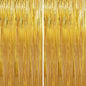 Crosize 8 Pack 3.3 x 9.9 ft Gold Foil Fringe Curtains Party Decorations, Gold Tinsel Curtain Backdrop for Parties, Door Streamers, Glitter Streamer Backdrop for Birthday Decoration