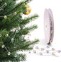 Christmas Garland, 9.8Ft Crystal Glass Beads Strands, 100pcs 10mm Faceted Waterdrop Glass Beads Hanging Ornament for Christmas Tree Centerpieces Wedding Party Decorations (Crystal AB)