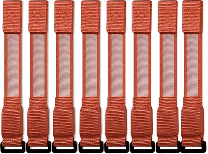 M.best 8pcs LED Light Up Bracelets Glow Flashing Wristbands Glow in The Dark Party Supplies for Wedding, Raves, Concert, Camping,Sporting Events, Party Orange