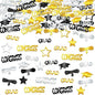KatchOn, Congrats Grad Graduation Confetti 2025 - Pack of 1000 | Black and Gold Grad Decorations Class of 2025 | Grad Confetti Class of 2025 for Black and Gold Graduation Decorations 2025
