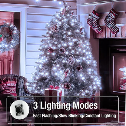 50 Pack Fairy Lights Battery Operated - 7ft 20 Led Twinkle Lights 3 Modes, Bulk Mini String Lights Waterproof for Mason Jars Vases DIY Party Wedding Decoration Christmas -Cool White