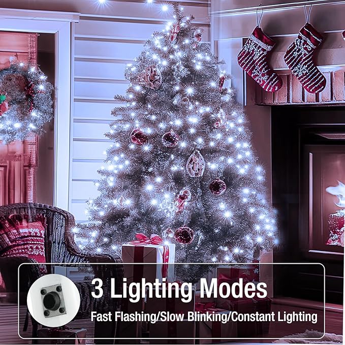 20 Pack Fairy Lights Battery Operated - 7ft 20 Led Twinkle Lights 3 Modes, Bulk Mini String Lights Waterproof for Mason Jars Vases DIY Party Wedding Decoration Christmas -Cold White