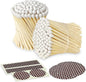 2" Classic White Tip Safety Matches | 200+ Bulk Artisan Matchsticks with Bumble Striker Stickers by Thankful Greetings, Decorative Candle Lighting Accessories, Unique for Home Decor, Gifts, & Events