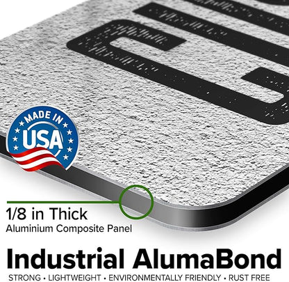Custom Sign, Custom Street Sign, 11 Font Colors, 13 Font Styles, 4 Hole Options, 22 Sizes, 8x32 Inches, Rust Free DiBound, Fade Resistant, Made in USA by My Sign Center (Concrete)