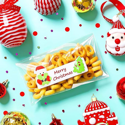 PigPotParty 4"x9" Cellophane Cookie Bags Self Sealing, 200 Pcs Clear Plastic Treat Individual Cookie Bags with seal, Perfect for Goodies, Party Favors, Snacks, Gift Wrapping