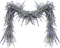 MAKHOT Spring Summer Lavender Purple Garland, 6Ft Lavender Artificial Green Garland, Fake Silver LavenderLeaves Vines for Wedding Mantle Party Arch Porch Stair Table Door Home Decor (Light Purple)