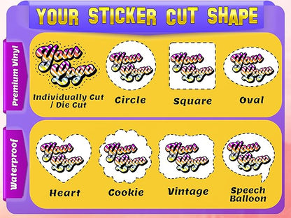 Window Clear Decal Design - Full Color ║ Your Logo or Design We Print Clear Permanent Sticker or Static Cling ║ Waterproof on Windows Storefront ║ Made in The USA ║ Customized Logo