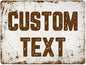 Custom Sign, Custom Street Sign, 11 Font Colors, 13 Font Styles, 4 Hole Options, 22 Sizes, 36x48 Inches, Rust Free DiBound, Fade Resistant, Made in USA by My Sign Center (Rustic)