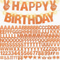 167Pcs DIY Glitter Customizable Banner Kit Custom Banners DIY Happy Birthday Letter Banners Personalized Banner Decor for Easter Day Christmas Baby Shower Birthday Party Decorations(Glitter Orange)