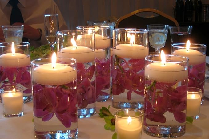WGV Quality Thick Tea Light Votive Candle Holder 3x3, Clear Tiny Cylinder Glass Vase, Small Planter Terrarium, 1 Pc