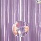 ParyWoo Light Purple Streamers 2pcs Tinsel Backdrop 8.2FT Metallic Lavender Foil Fringe Streamer Curtains Photo Booth Backdrop for Halloween Baby Shower Bachelorette Wedding Party Decorations