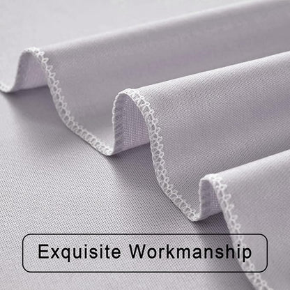 10 ft x 10 ft Wrinkle Free Silver Backdrop Curtain for Parties, Polyester Silver Grey Backdrop Drapes 2 Panels 5x10ft for Baby Shower Photoshoot Engagement Wedding Birthday Photography Background