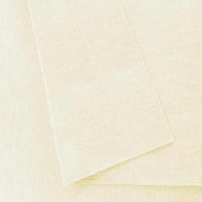 Hiasan Faux Linen Rectangle Tablecloth - Wrinkle and Stain Resistant Washable Table Cloth for Kitchen Dining Room Holiday Table Cover for Dinner, Champagne, 60 x 102 Inch