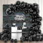 12PCS Black Shimmer Wall Backdrop, Laser Square Sequin Photo Backdrops Panel, Glitter Wall Background for Birthdays, Weddings, Christmas, Engagements, Disco Bachelorette Party Decoration (3FTx4FT)