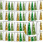 4P Sage-Green Gold Foil Fringe Tassel Banner Garland Metallic Tinsel Streamers Wall Hanging Curtain Backdrop Banners for Parade Floats, 2024 Graduation Decorations, Woodland Party Decoration