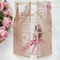 20PCS Laser Cut Wedding Invitations,Wedding Invitation Card Pocket,Quince Invites,Sweet 16 Invitations,Quinceanera Invitations,Laser Cut Invitations For All Occasions