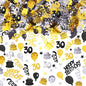 3000 Pieces 30th Birthday Confetti Number Foil Balloon 30 Table Confetti Scatters Birthday Cake Metallic Decorations for Anniversary Wedding Party