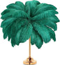 Retrowavy 30 Pcs 18-20 Inch Large Natural Ostrich Feathers Bulk for Centerpieces for Wedding Party Centerpieces Home Decoration Flower Arrangement (Dark Green)