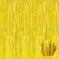 6 Pack Gold Foil Fringe Curtain Backdrop, 3.28Ft x 8.2Ft Metallic Tinsel Foil Fringe Streamer Curtains for Photo Booth, Birthday, Wedding, New Year Party Decorations