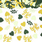 200PC Sage Green Bachelorette Party Decorations Bridal Shower Confetti for Tables Heart and Sage Bride to Be Table Scatters for Engagement Wedding Decor Party Supplies