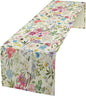 Floral Table Runner Watercolor Peony Rose Flower Kitchen Table Decoration for Indoor and Outdoor Wedding Party 13x90 Inch