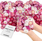 Dried Flower Pink Straw Daisy Biodegradable Confetti - Real Flower Petals for Weddings, Flower Girl Toss, Wedding Send Off Ideas, Party Table Decoration | Boxed - 8oz (0.5lbs)