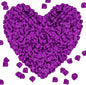 1000Pieces Rose Petals, Artificial Flower Petals Fake Rose Petals Silk Red Rose Petals for Romantic Night,Wedding,Proposal Anniversary Flower Decorations (Deep Purple)
