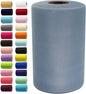Dusty Blue Tulle Fabric Rolls 6 Inch by 100 Yards (300 feet) Fabric Spool Tulle Ribbon for DIY Tutu Bow Baby Shower Birthday Party Wedding Decorations Christmas Craft Supplies