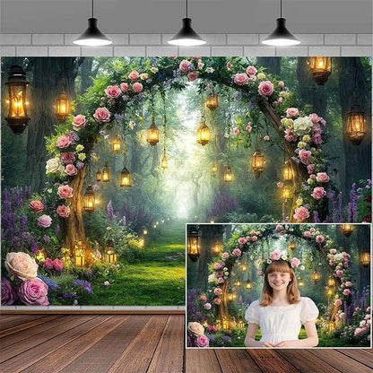 10x8ft Purple Flower Wedding Photography Backdrop Lavender Floral Wedding Bridal Photography Backdrop Anniversary Birthday Baby Shower Girl Party Banner Photo Booth Props Background Wall Decor