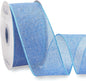 Ribbli Baby Blue Burlap Wired Ribbon, 2-1/2” Inch x Continuous 20 Yard, Wired Edge Ribbon for Wreaths,Big Bows,Tree Decoration,Outdoor Decoration