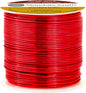 Mandala Crafts 18 Gauge Anodized Aluminum Craft Wire for Jewelry Making - 100 FT Colored Flexible Red Wire - Bendable for Bonsai Armature Crafting Sculpting