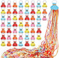 No Mess Streamers 50pack, Colorful Confetti Poppers,Hand Throw Party Poppers No Mess for Birthday, Graduation, Wedding Send Off, Engagement Party Favors（Colorful 50Pack）