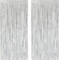 Silver Foil Fringe Curtain 3.3×8.3FT 2 Packs, Metallic Tinsel Curtains Party Streamers for Birthday Graduation Baby Shower Decoration (2pcs,3.3FT×8.3FT, Silver)