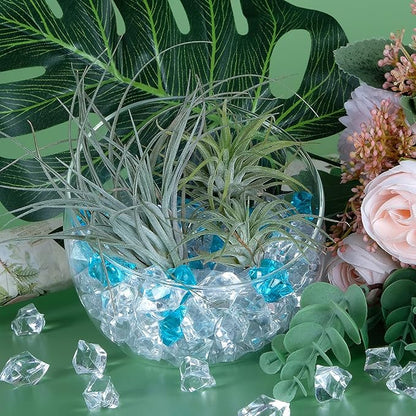 Acrylic Crushed Ice Rocks, Babenest 150 PCS Fake Crystals Plastic Ice Cubes Diamonds Gems for Vase Fillers, Home Decoration, Table Scatter, Event, Wedding, Arts & Crafts (Clear)