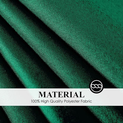 Round Tablecloth 6 Pack 90 Inch Dark Green Tablecloths Washable Decorative Linen Polyester Table Clothes Cover for Dining Table Banquets Buffet Parties and Wedding