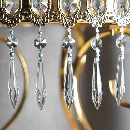 HDCRYSTALGIFTS 20Pcs Chandelier Icicle Crystal Prisms with Bead Crystals Lighting Lamp Replacement Parts (63mm, Clear)