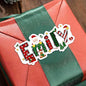28Pcs Personalized Christmas Gift Tags - Gifts Wrap Envelope Seals Ideas Merry Christmas Labels - Fun Holiday Gift Stickers - Cute Xmas Sticker Label - Custom Name Xmas Gifts Wrapping Present Tag