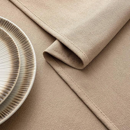 MIULEE Brown Linen Tablecloth 60x104 Inch Rectangle Table Cloth Waterproof,Stain Resistant & Wrinkle Resistant for Dining Party Wedding