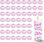 50 PCS Artificial Floating Beads for Centerpieces Vases, Rosered 8+3mm String Beads for Wedding Party Faux Pearl String for Decorating, String Pearls for Crafts Vase Filler