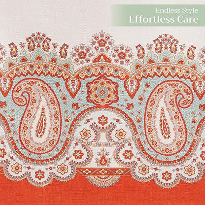Maison d' Hermine Table Runner 100% Cotton Single Layer Table Runners 72 inches Long for Thanksgiving Christmas Decorations Home Kitchen Dining Party Wedding (Cachemire, 14.5" x 72")