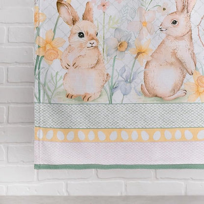 Maison d' Hermine Table Runner 100% Cotton Double Layer Table Runners 108 inches Long Decorative for Home Kitchen Dining Party Wedding Bridal Shower Spring Summer (Easter Dew , 14.50" x 108")