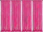 Iridescent Hot Pink Curtains Sequin Backdrop for Wedding Party - 2FT x 8FT Photo Background Backdrop Sparkly Baby Shower Decorations 4 Pcs